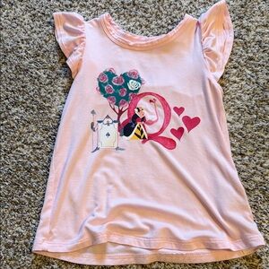 Posh Peanut Pink Girls' Short Sleeve Graphic Top